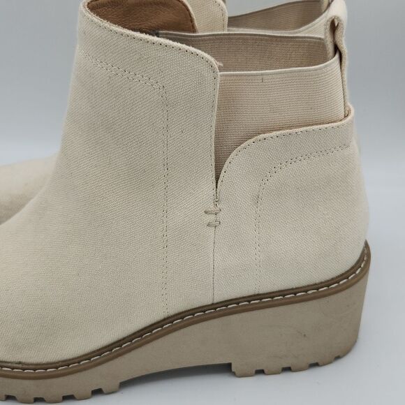 Dolve Vita Sandstone Rielle Ankle Combat Booties Chunky Lug Sole - Picture 5 of 10